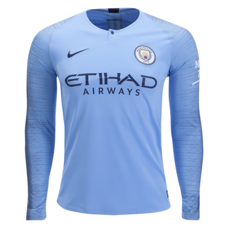 Maillot de Foot Manchester City Domicile 2018/19 ML Maillot de Foot Manchester City Domicile 2018/19 ML